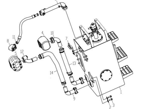 РВД обратка в бак F481CE15281616-680 LW500