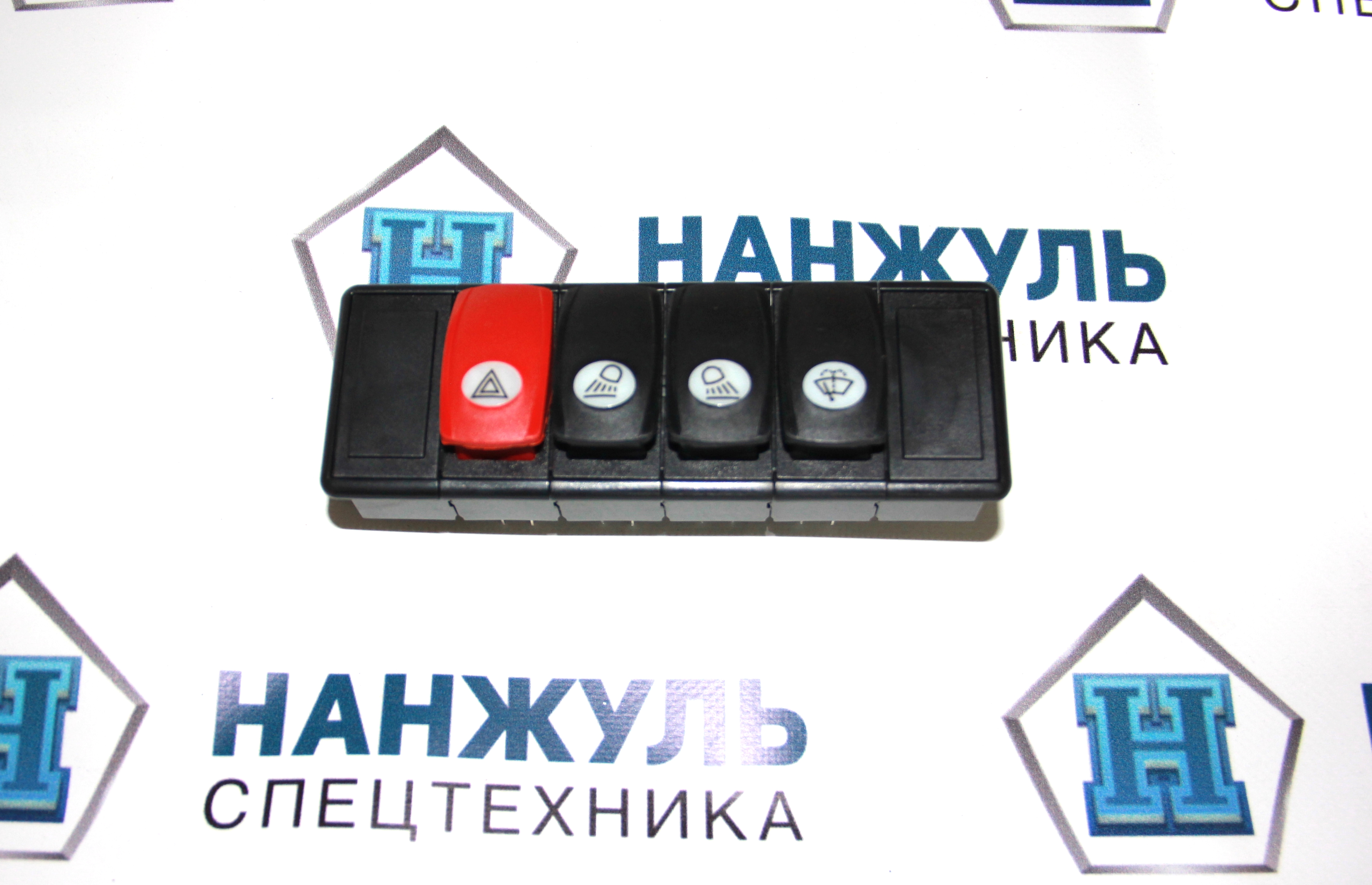 Клавиши включения электроприборов JK939-300KNV 6-секций 4-клавиши